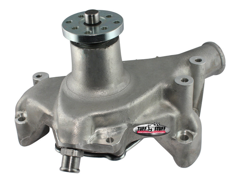 TUFF-STUFF SBC Long Water Pump Platinum As Cast 1511NC