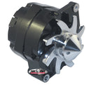 TUFF-STUFF GM Alternator Silver Bul let 140 amp 1-Wire Black 7140FBULL12