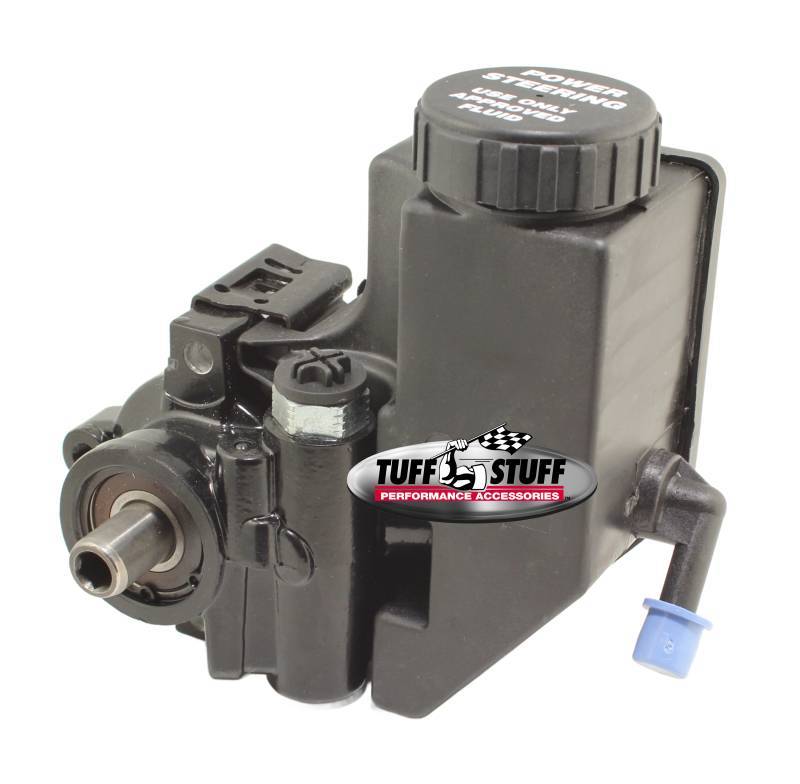 TUFF-STUFF Type II Power Steering Pump w/Reservoir Black 7890BK