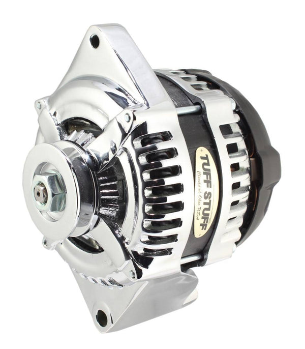 TUFF-STUFF 225 MAX AMP Alternator 1 Groove 1 Wire Chrome 8441C1G1W