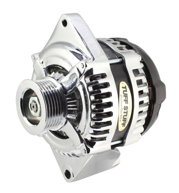 TUFF-STUFF 225 MAX AMP Alternator 6 Groove 1 Wire Chrome 8441C6G1W