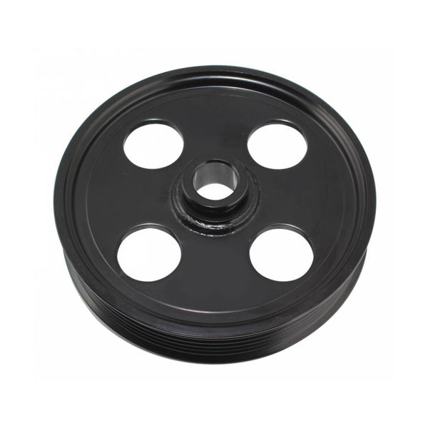 TUFF-STUFF Type II Power Steering Pulley 6 Groove Black 8489B