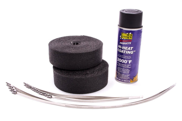 THERMO-TEC Exhaust Wrap Kit 8 Cyl Black 19222