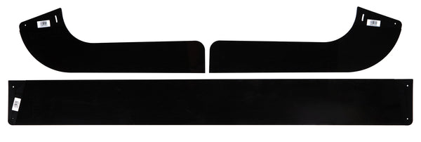TRUE PERFORMANCE & FABRICATION Splitter Kit Blk Asphalt Outlaw 1/4in 3pc DTR1050