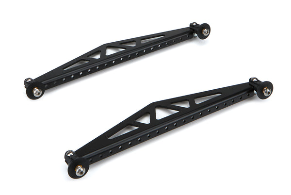 TRUE PERFORMANCE & FABRICATION Spoiler Brace 10.5in Black Pair DTR1300