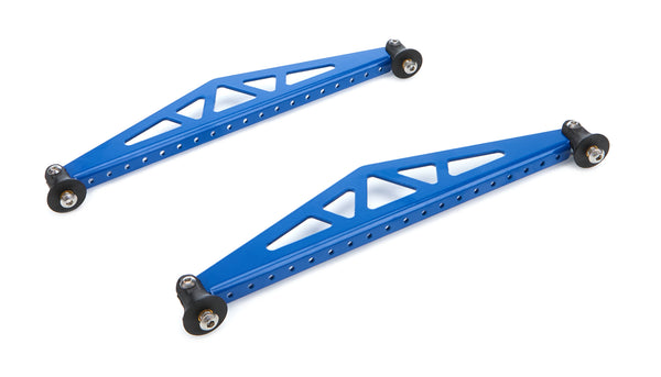 TRUE PERFORMANCE & FABRICATION Spoiler Brace 10.5in Blue Pair DTR1304