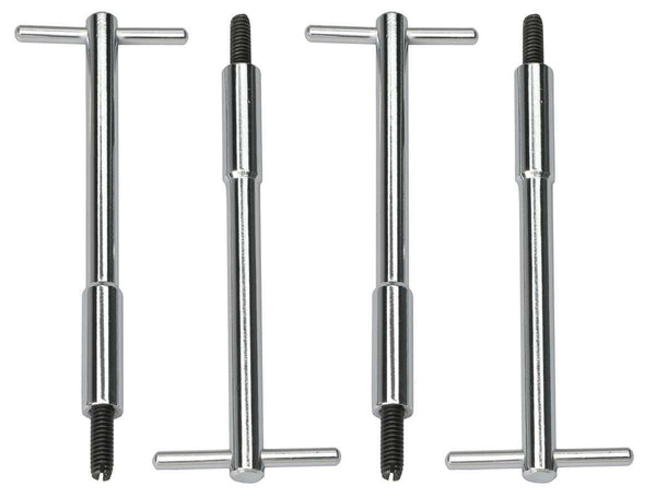 TRANS-DAPT Chrome T-Bar Wing Nuts 4936