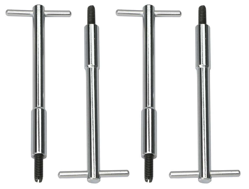 TRANS-DAPT Chrome T-Bar Wing Nuts 4936