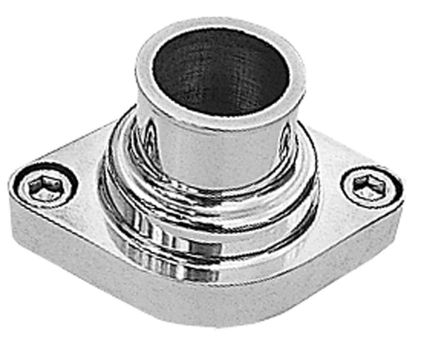 TRANS-DAPT Alum. Water Neck SBC Straight Up Polished 6002