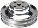 TRANS-DAPT 65-66 Ford 289 Water Pump Pulley Chrome 2 Grv 8301