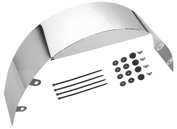 TRANS-DAPT 5.5 in Wide Chrome Fan Shroud 9454