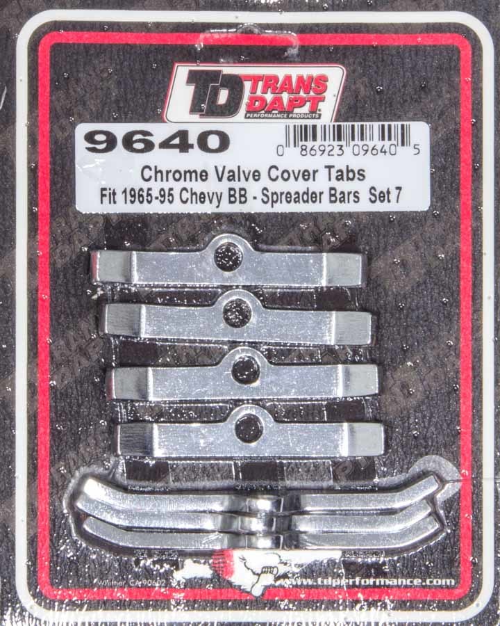 TRANS-DAPT Bb Chevy V.C. Tabs (7) 9640