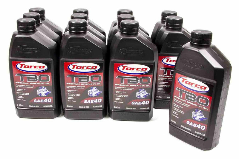 TORCO TBO 40w Premium Break-In Oil Case/12-1 Liter A100040C