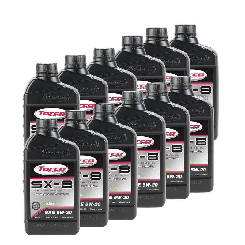 TORCO SX-8 5w20 Synthetic Oil Case 12x1 Liter Dexos1 A120520CE