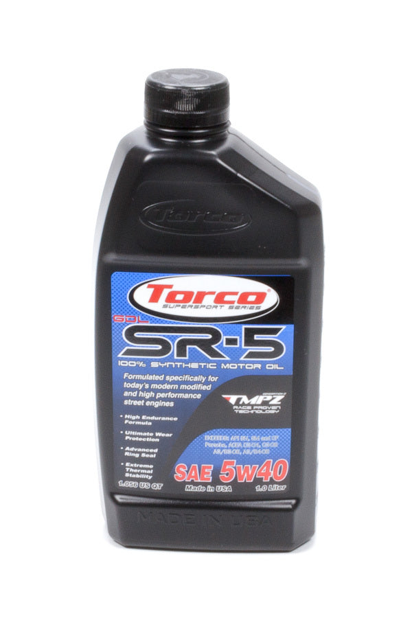 TORCO SR-5 GDL Synthetic Motor Oil 5w40 1-Liter Bottle A150544CE