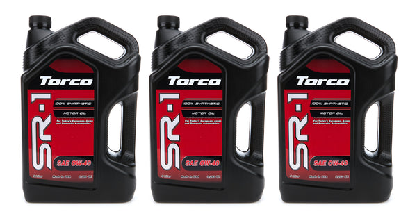 TORCO SR-1 Synthetic Oil 0w40 Case 3 x 5 Liter Bottles A160040L