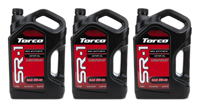 TORCO SR-1 Synthetic Oil 5w40 Case 3 5 Liter Bottles A160540L