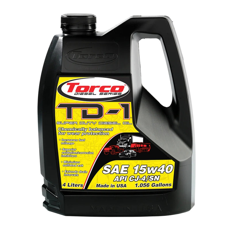 TORCO TD-1 Super Diesel 15w40 4-Liter Bottle A181540SE