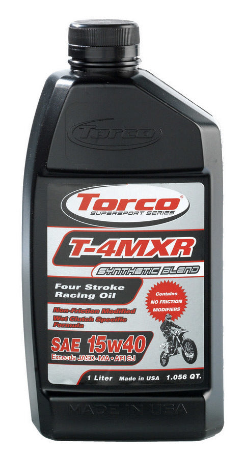 TORCO T-4MXR Four Stroke Racin g Oil 15w40-1-Liter Bott T671544CE