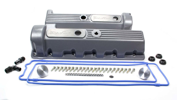 TRICK FLOW Valve Cover Kit Ford 4.6 Motor 11-Bolt Cast Alm. TFS-51800801