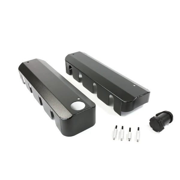TOP STREET PERFORMANCE Black Fab Aluminum LS Coil Covers JM8081-7BK