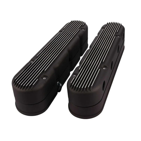 TOP STREET PERFORMANCE LS 2pc Cast Aluminum VC Finned w/Billet Oil Fill JM8082-2BK