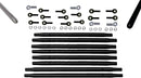 TRIPLE X RACE COMPONENTS Radius Rod Complete Kit For 600 Black 600-SU-K0264BLK