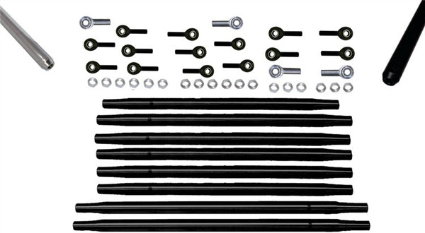 TRIPLE X RACE COMPONENTS Radius Rod Complete Kit For 600 Black 600-SU-K0264BLK
