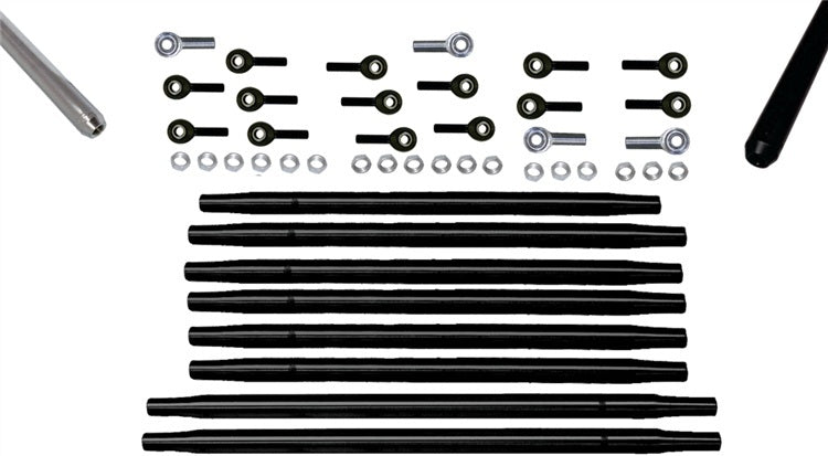 TRIPLE X RACE COMPONENTS Radius Rod Complete Kit For 600 Black 600-SU-K0264BLK