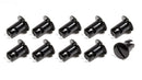 TRIPLE X RACE COMPONENTS Oval Head Button Alum Black .500 Long 10 Pack CH-4401-10BLK