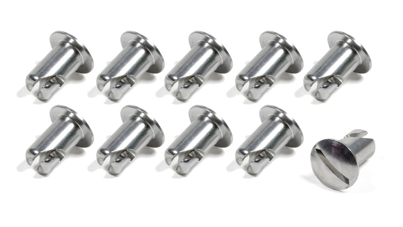 TRIPLE X RACE COMPONENTS Oval Head Button Alum .500 Long 10 Pack CH-4401-10