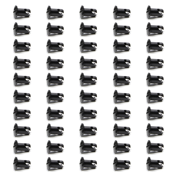 TRIPLE X RACE COMPONENTS Oval Head Button Alum Black .550 Long 50 Pack CH-4402-50BLK