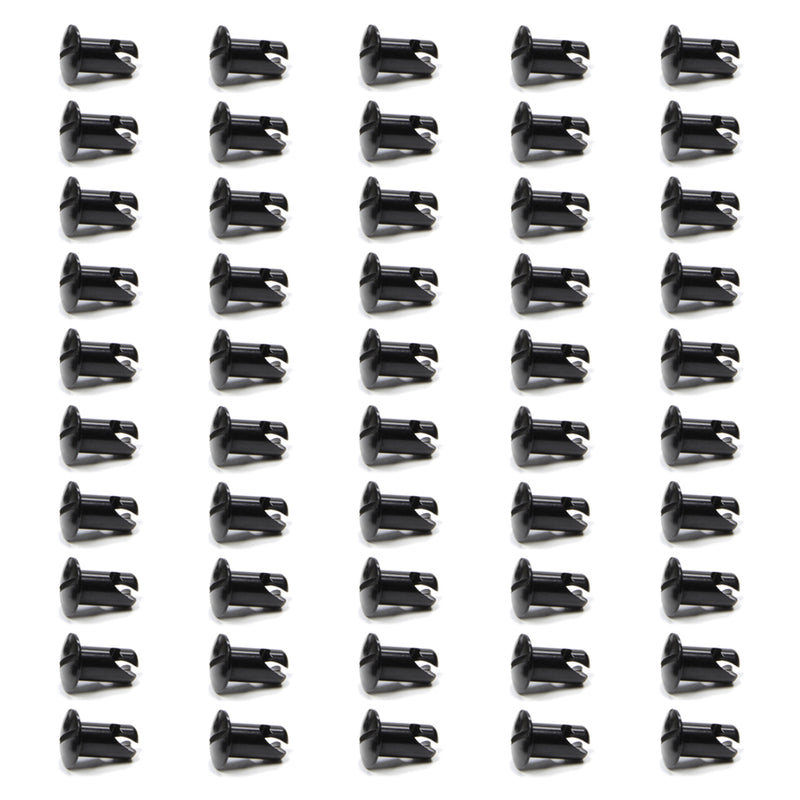 TRIPLE X RACE COMPONENTS Oval Head Button Alum Black .550 Long 50 Pack CH-4402-50BLK