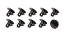 TRIPLE X RACE COMPONENTS Large Head Button .500 Long Black Alum 10 Pack CH-4405-10BLK