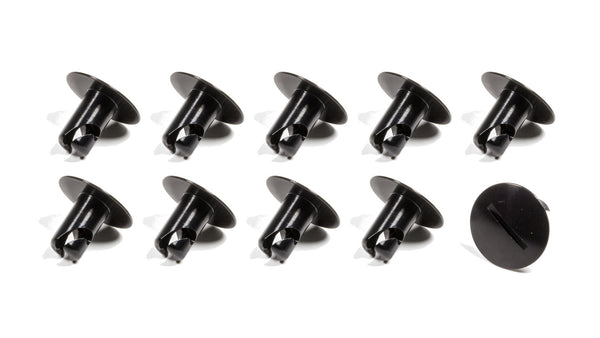 TRIPLE X RACE COMPONENTS Large Head Button .500 Long Black Alum 10 Pack CH-4405-10BLK