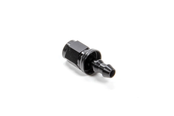 TRIPLE X RACE COMPONENTS #4 Straight Hose End Push Lock HF-10004BLK
