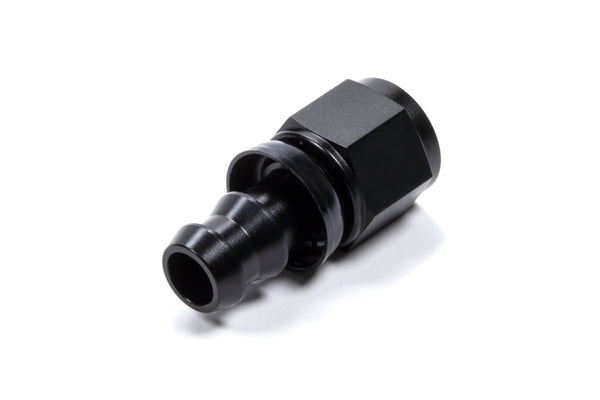 TRIPLE X RACE COMPONENTS #6 Straight Hose End Push Lock HF-10006BLK