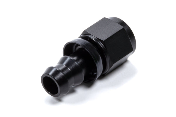 TRIPLE X RACE COMPONENTS #8 Straight Hose End Push Lock HF-10008BLK