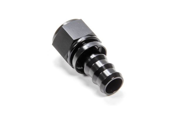 TRIPLE X RACE COMPONENTS #12 Straight Hose End Push Lock HF-10012BLK