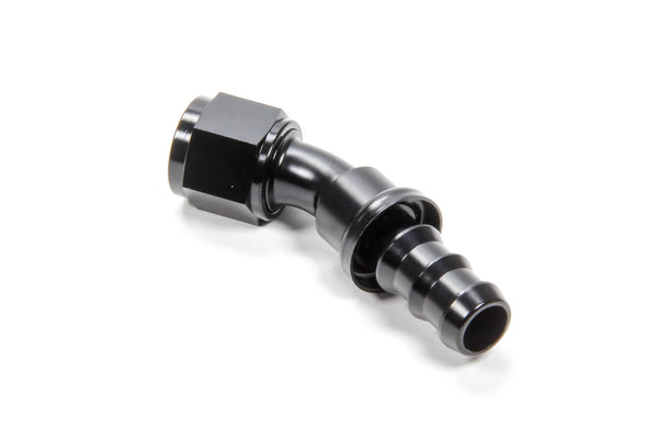 TRIPLE X RACE COMPONENTS #10 30 Degree Hose End Push Lock HF-13010BLK