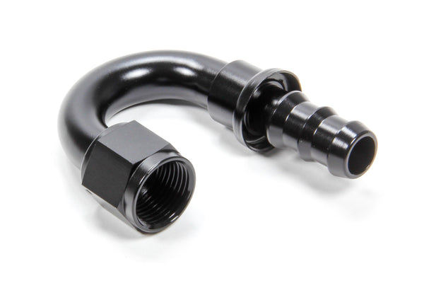 TRIPLE X RACE COMPONENTS #10 180 Degree Hose End Push Lock HF-18010BLK