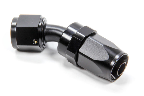 TRIPLE X RACE COMPONENTS #8 30 Degree Swivel Hose End HF-23008BLK