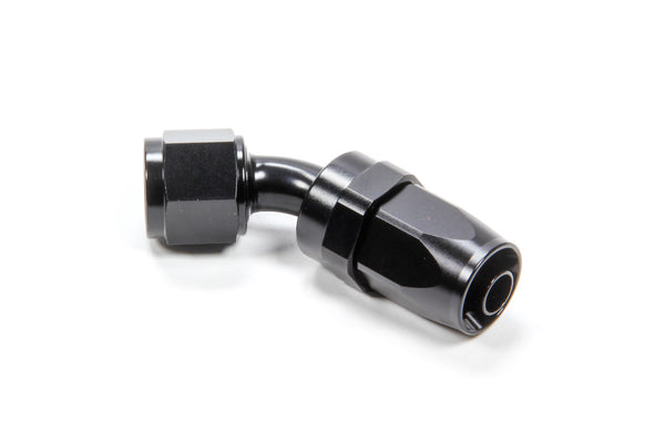 TRIPLE X RACE COMPONENTS #6 45 Degree Swivel Hose End HF-24506BLK