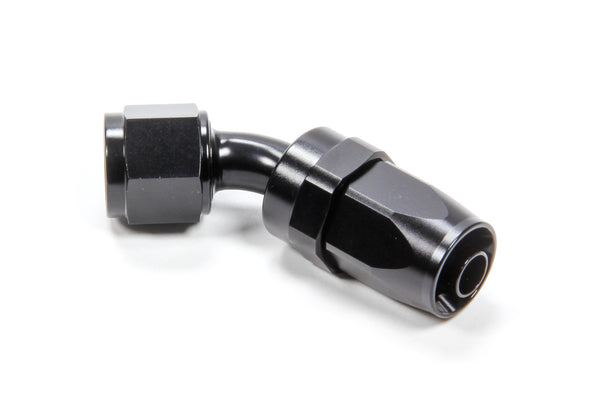 TRIPLE X RACE COMPONENTS #8 45 Degree Swivel Hose End HF-24508BLK