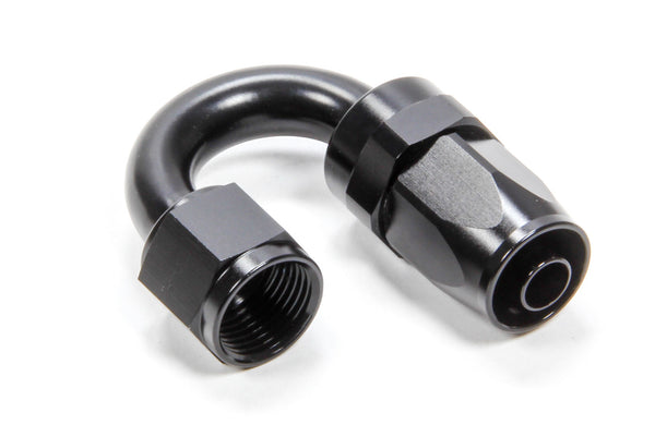 TRIPLE X RACE COMPONENTS #8 180 Degree Swivel Hose End HF-28008BLK
