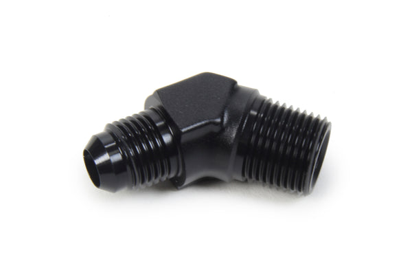 TRIPLE X RACE COMPONENTS AN to NPT 45 Degree #6 x 3/8 HF-94063BLK
