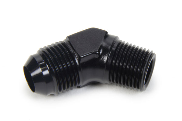TRIPLE X RACE COMPONENTS AN to NPT 45 Degree #8 x 3/8 HF-94083BLK