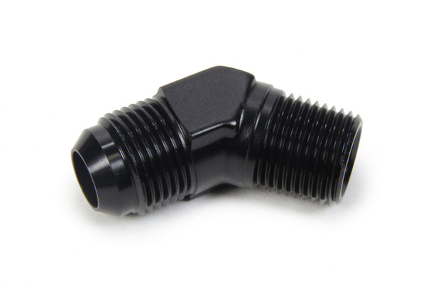 TRIPLE X RACE COMPONENTS AN to NPT 45 Degree #10 x 1/2 HF-94104BLK