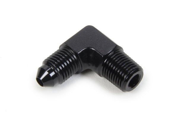 TRIPLE X RACE COMPONENTS AN to NPT 90 Degree #3 x 1/8 HF-99031BLK
