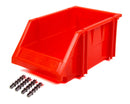TRIPLE X RACE COMPONENTS Plastic Storage Bin Red 9-1/2 x 6-1/4 x 4-1/2 PA-PBIN-8077